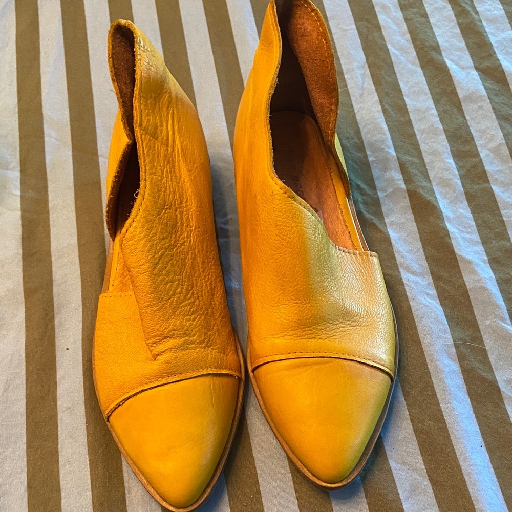 Yellow Leather Women's Shoes free people